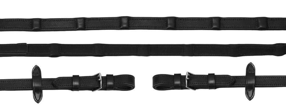 Zügel SP Durasoft Grip Wide (18mm) black/silver WB