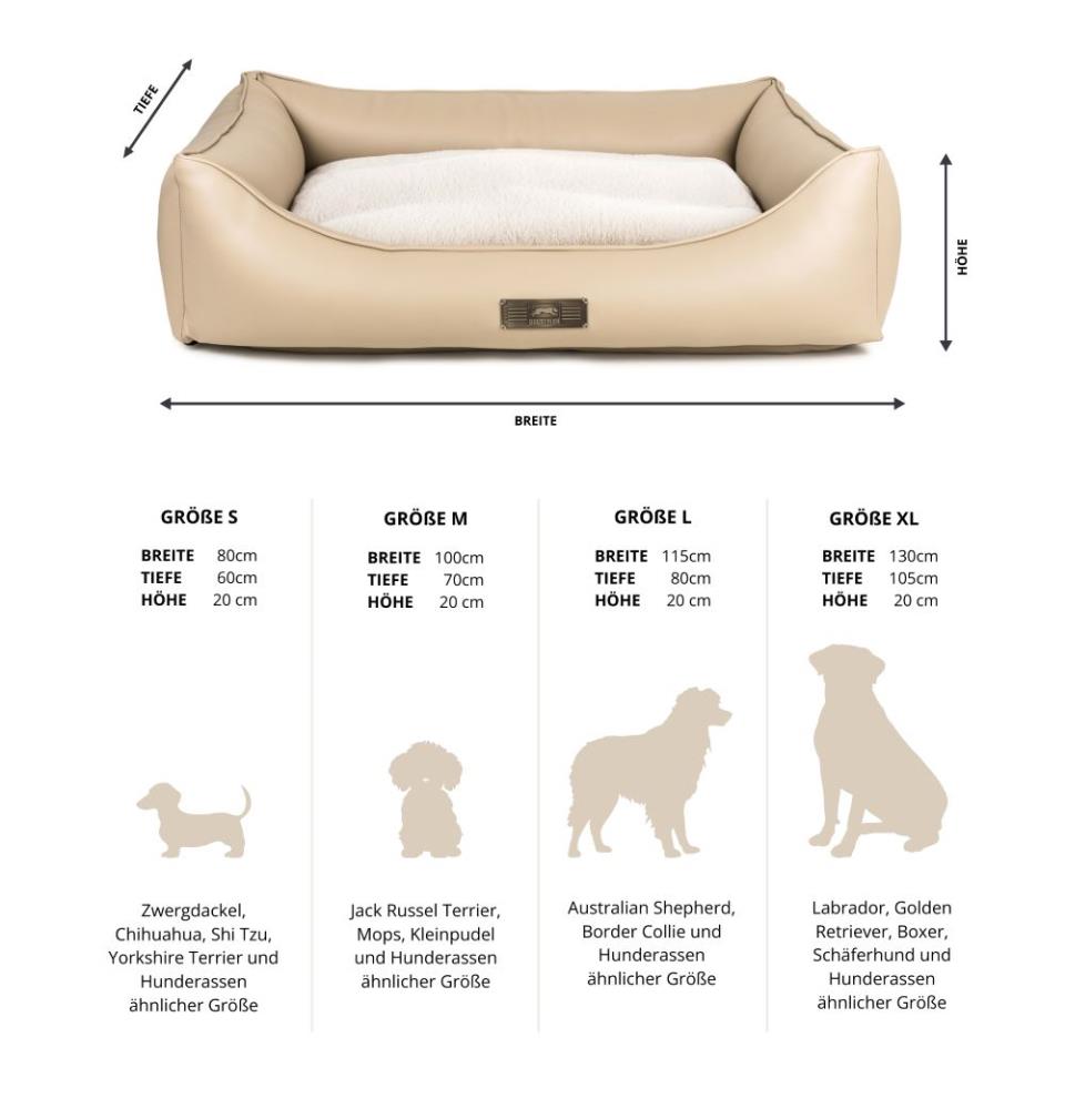 Dogstyler Hundebett BRUNO CLASSIC beige S