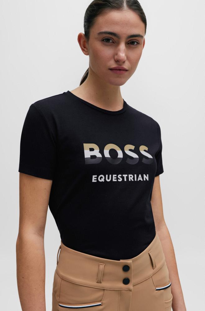 Boss Equestrian MAYA Signature Stripe Logo T´Shirt Black [S0