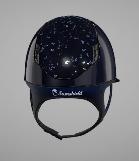 Samshield Reithelm 2.0 Miss Glossy blu