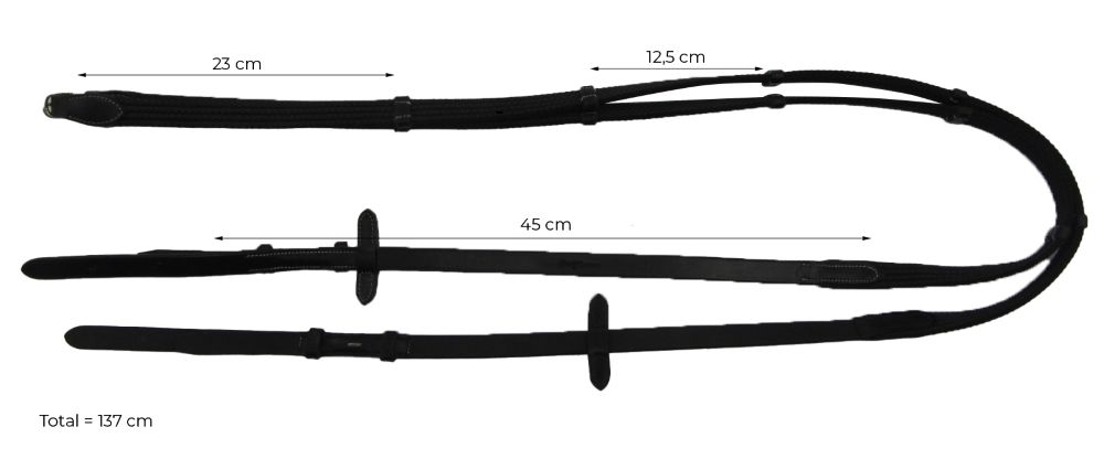 Eric Thomas PRO dicke Supergrip Zügel WB havanna