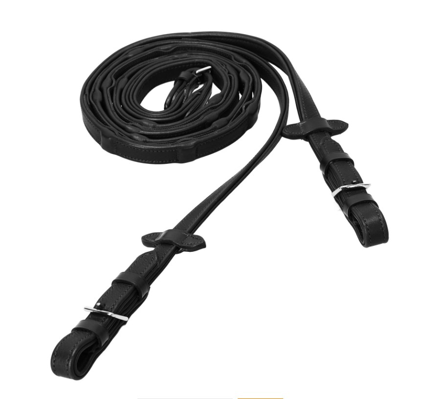 Zügel SP Durasoft Grip Wide (18mm) black/silver WB