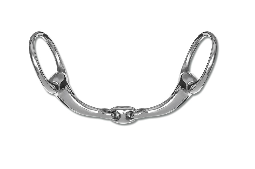 Waldhausen Olivenkopfgebiss anat., doppelt gebrochen, 13,5 Waldhausen Olivenkopfgebiss anat., doppelt gebrochen, 13,5