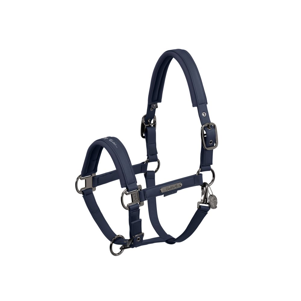 Eskadron Halfter DP FAUX LEATHER P24 atlantic blue WB Eskadron Halfter DP FAUX LEATHER P24 atlantic blue WB