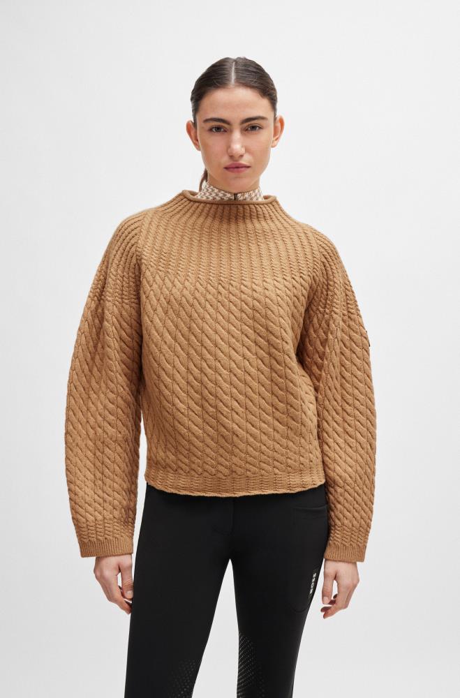 Boss Equestrian Strickpullover Claire camel S