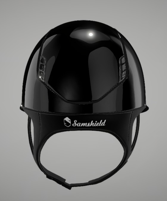Samshield Reithelm 2.0 Miss Glossy blk M 55-58 mit Dressurau