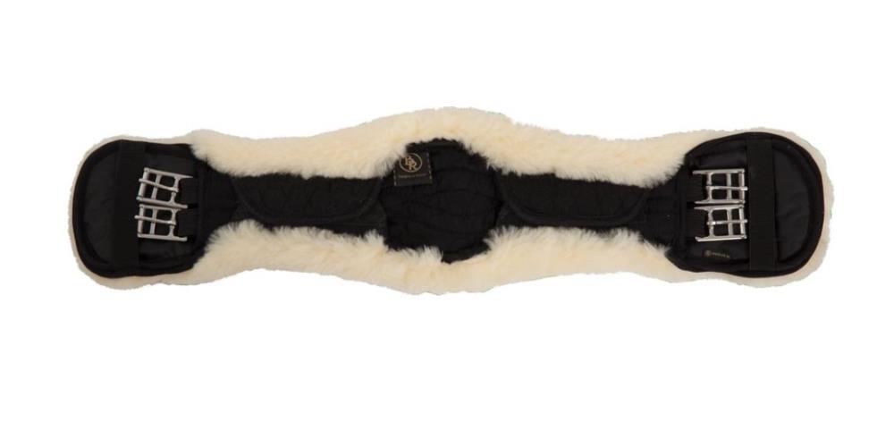 BR Dressurgurt Cheviot schwarz/natur 65 cm