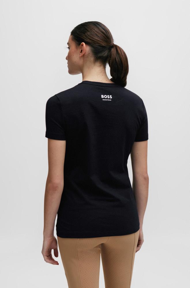 Boss Equestrian MAYA Signature Stripe Logo T´Shirt Black [S0