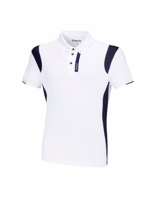Pikeur Competition Shirt Sport Men white/mash navy 41