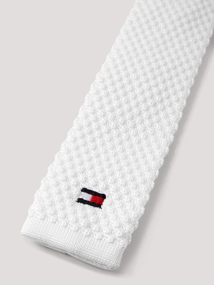 TH ADAM Strick Krawatte m.RV optic white