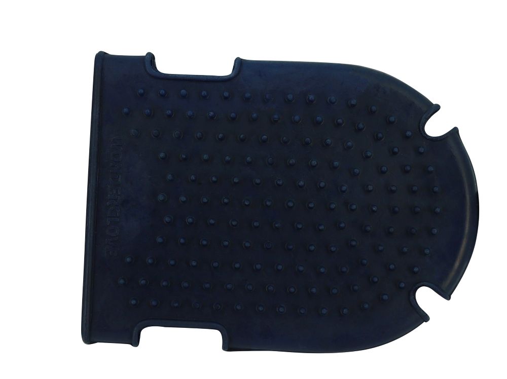 Striegelhandschuh + Bürste navy