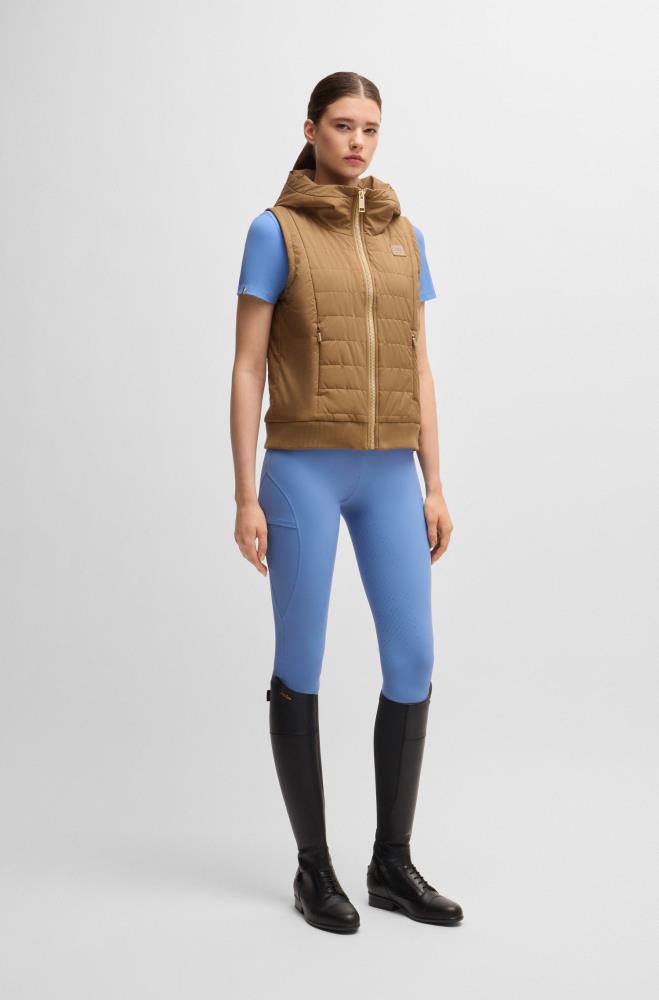 Boss Equestrian FALLY Puffer Weste Camel XS