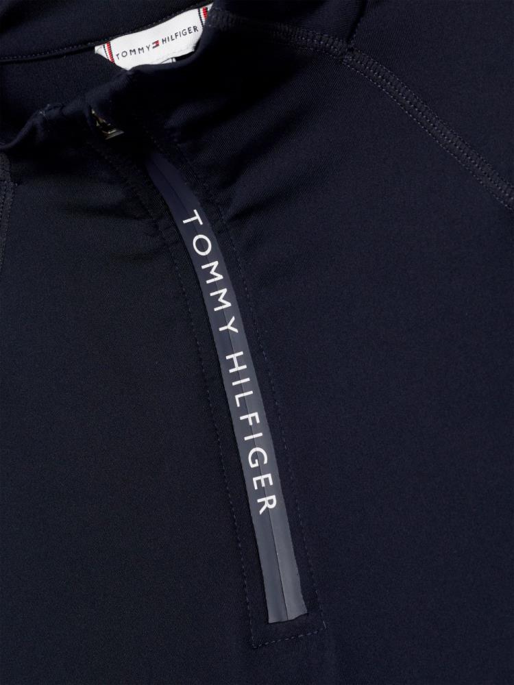 Tommy Hilfiger Cooling Kurzarm Trainings Shirt Desert Sky XL