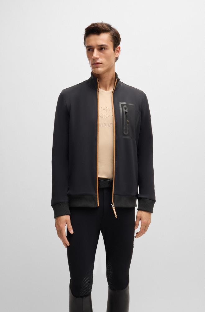 Boss Equestrian SAMMY Funktions Strickjacke Black M