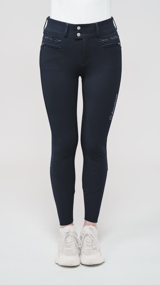 Samshield Reithose CLARA HOLO CRYSTAL LEAF FG FW23 navy [S0