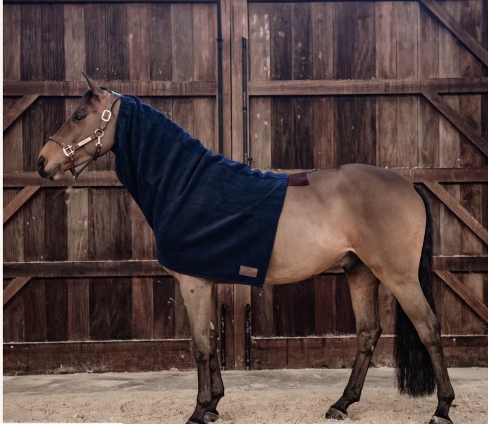 Kentucky Fleece Horse Scarf HEAVY navy Pony