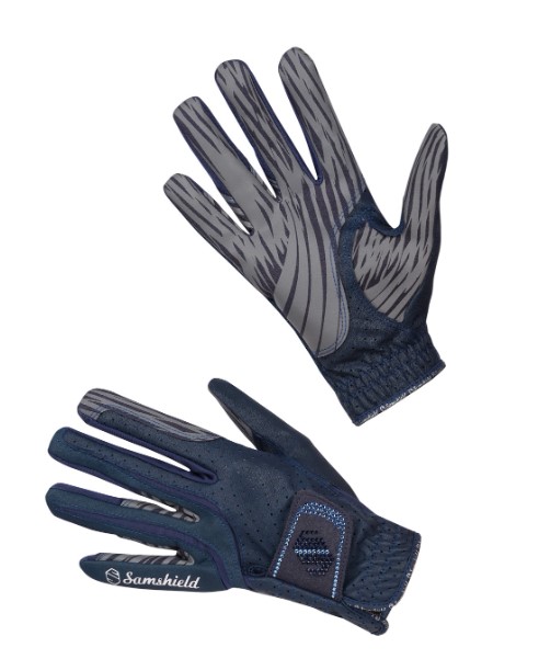 Samshield Reithandschuhe V-Skin Swaro blau/pinkgold 6,5
