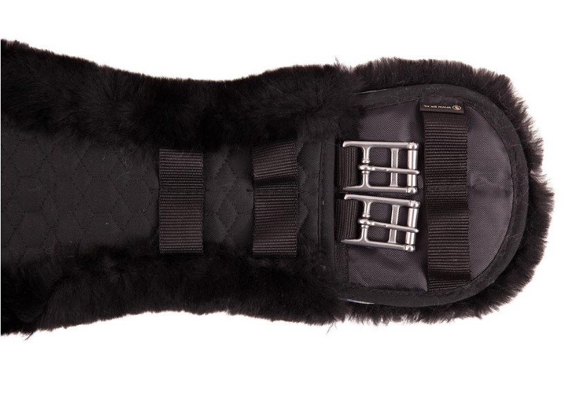 BR Dressurgurt Sheepskin schwarz/schwarz 70 cm
