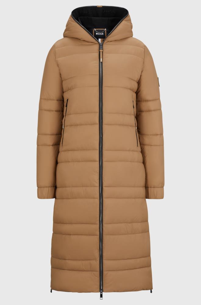 Boss Equestrian Parka Lang Puffer Esmee camel Boss Equestrian Parka Lang Puffer Esmee camel