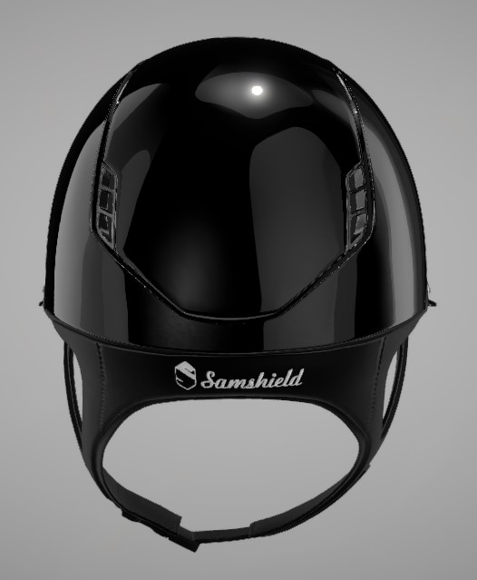 Samshield Reithelm 2.0 Miss Glossy blk M 55-58 mit Dressurau