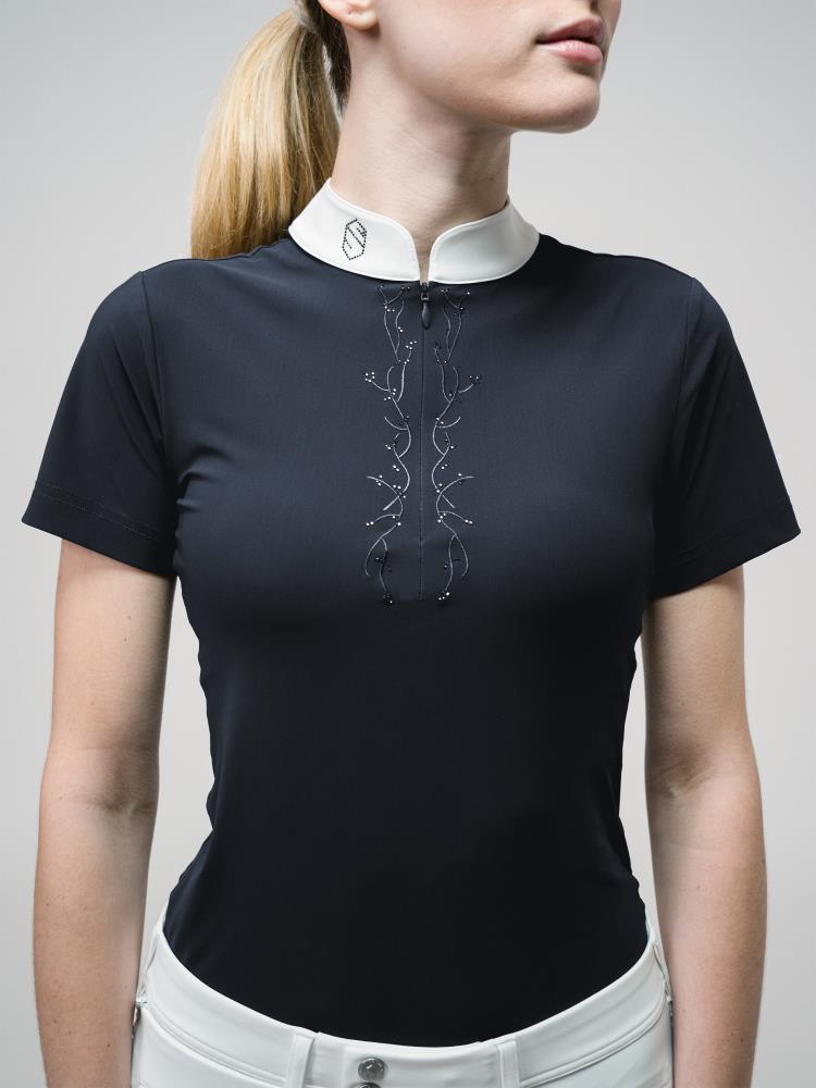 Samshield Turniershirt LOISE CRYSTAL LEAF FW23 navy L