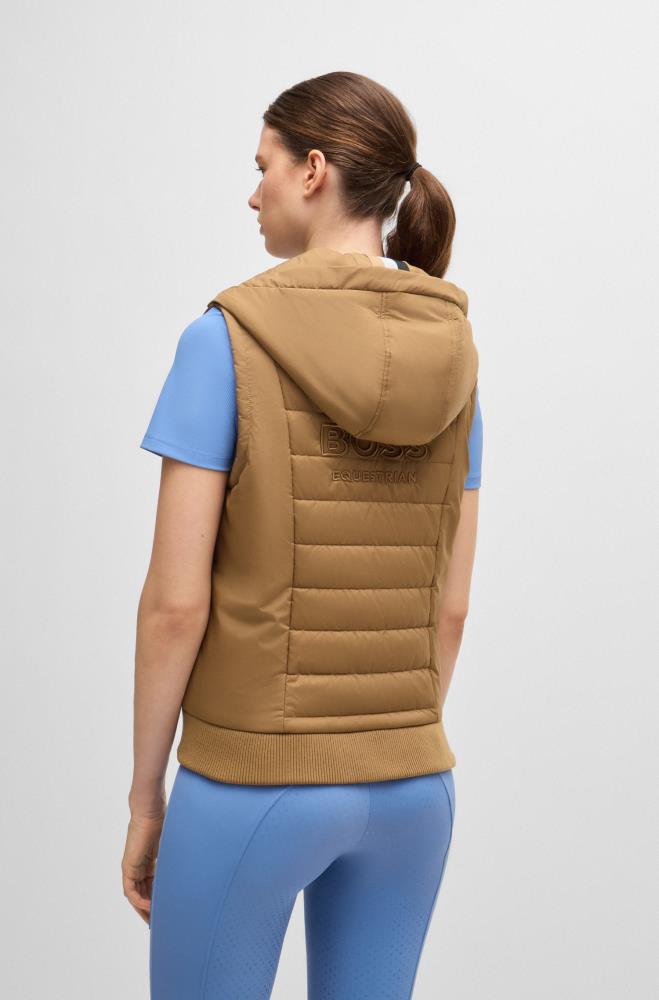 Boss Equestrian FALLY Puffer Weste Camel XS