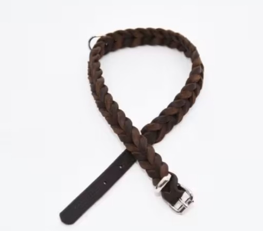 DS Lederhalsband LUIS geflochten
