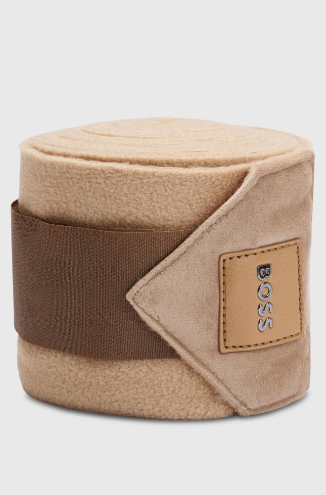 Boss Equestrian Bandagen Fleece Samt-Detail camel Onesize Boss Equestrian Bandagen Fleece Samt-Detail camel Onesize