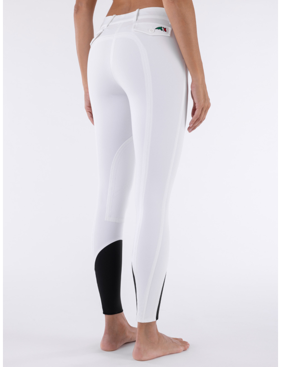 Equiline Reithose Boston Stoffknie white I-44 / D-38
