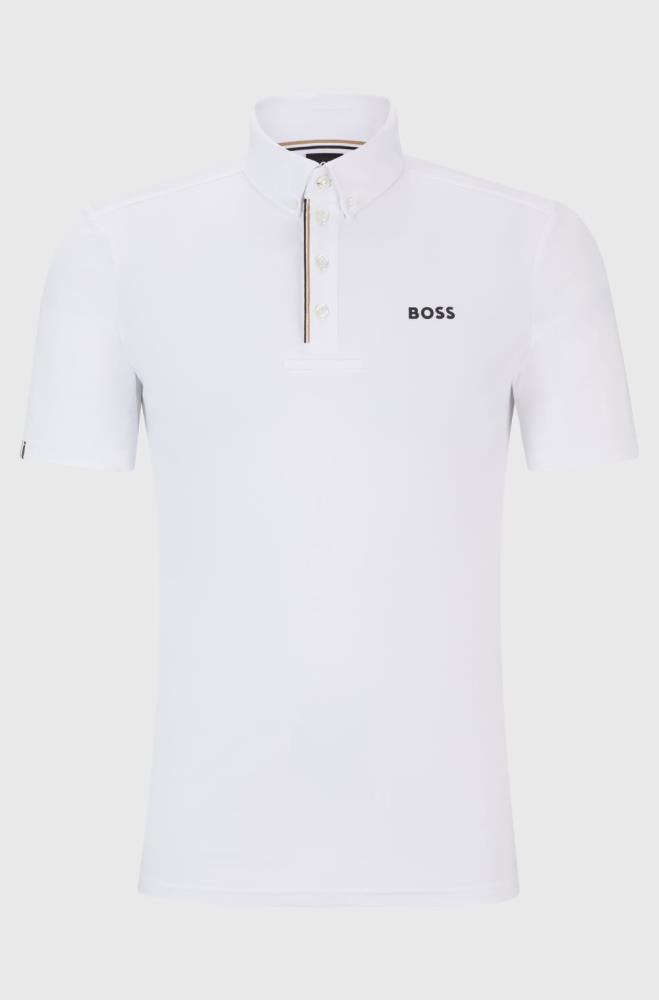 Boss Equestrian MARTY Signature Stripe Turniershirt White XL