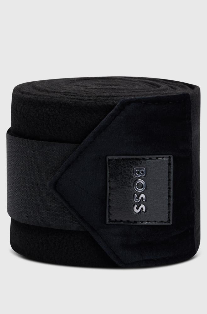 Boss Equestrian Bandagen Fleece Samt-Detail black Onesize Boss Equestrian Bandagen Fleece Samt-Detail black Onesize