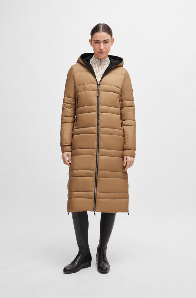 Boss Equestrian Parka Lang Puffer Esmee camel Boss Equestrian Parka Lang Puffer Esmee camel