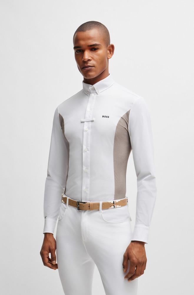 Boss Equestrian Polo Gürtel Signature camel 80 cm