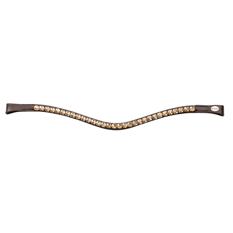 Stirnband Floretta braun/gold Vollblut