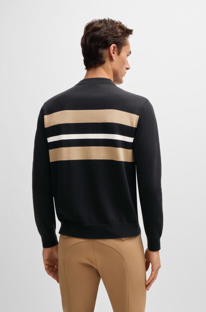 Boss Equestrian BRAD Strickpullover mit Logo Black M