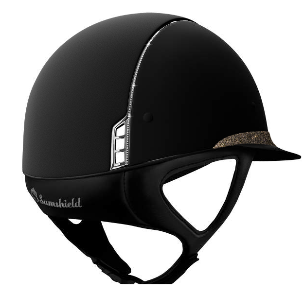 Samshield Reithelm SHD blk Miss FbCryFabrGld 255 L 57-61 mit