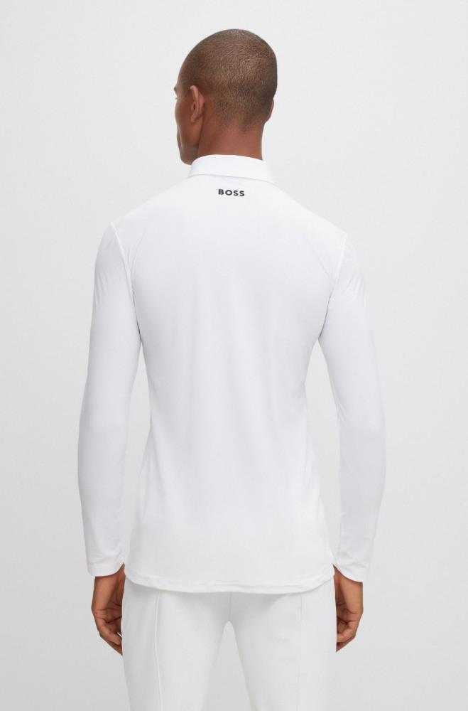 BOSS Equestrian Turniershirt NICK SIGNATURE Stripe weiß [S01