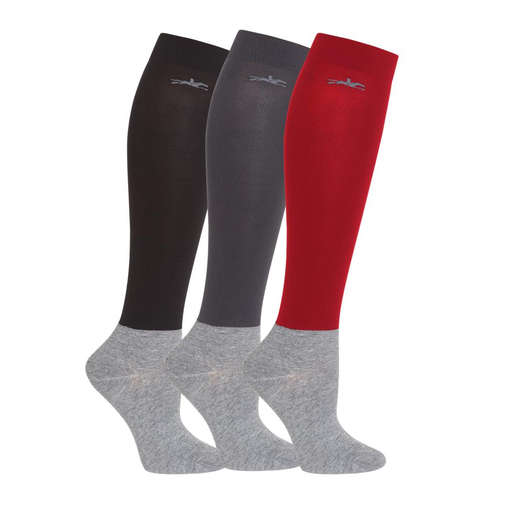 Trainings Socks Style 3er Pack black/asphalt/red 36-41 Trainings Socks Style 3er Pack black/asphalt/red 36-41