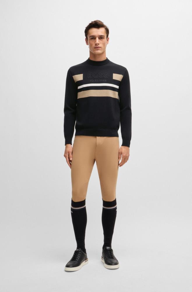 Boss Equestrian BRAD Strickpullover mit Logo Black L