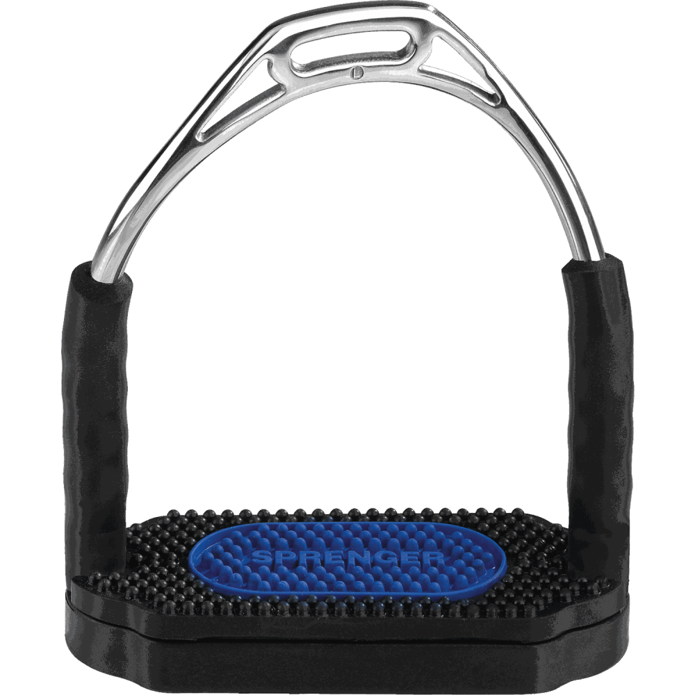HS SPRENGER HS Bow Balance Steigbügel edelstahl 12 cm blau/s