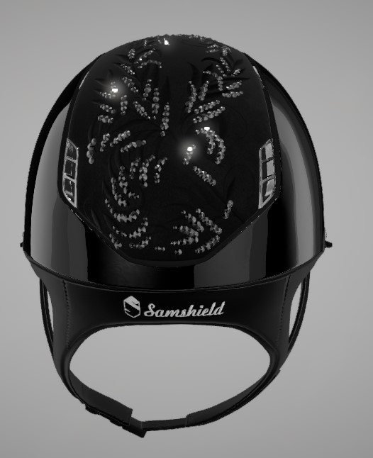 Samshield Reithelm 2.0 Miss Glossy blk M 55-58 ohne Dressura