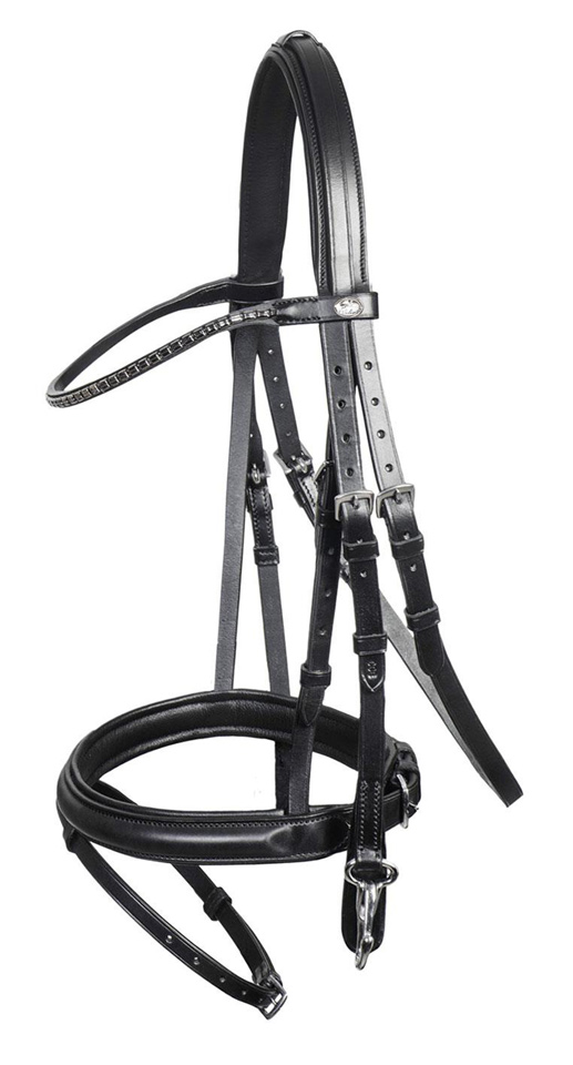 Schockemöhle Sports Trense Stuttgart black/silver WB