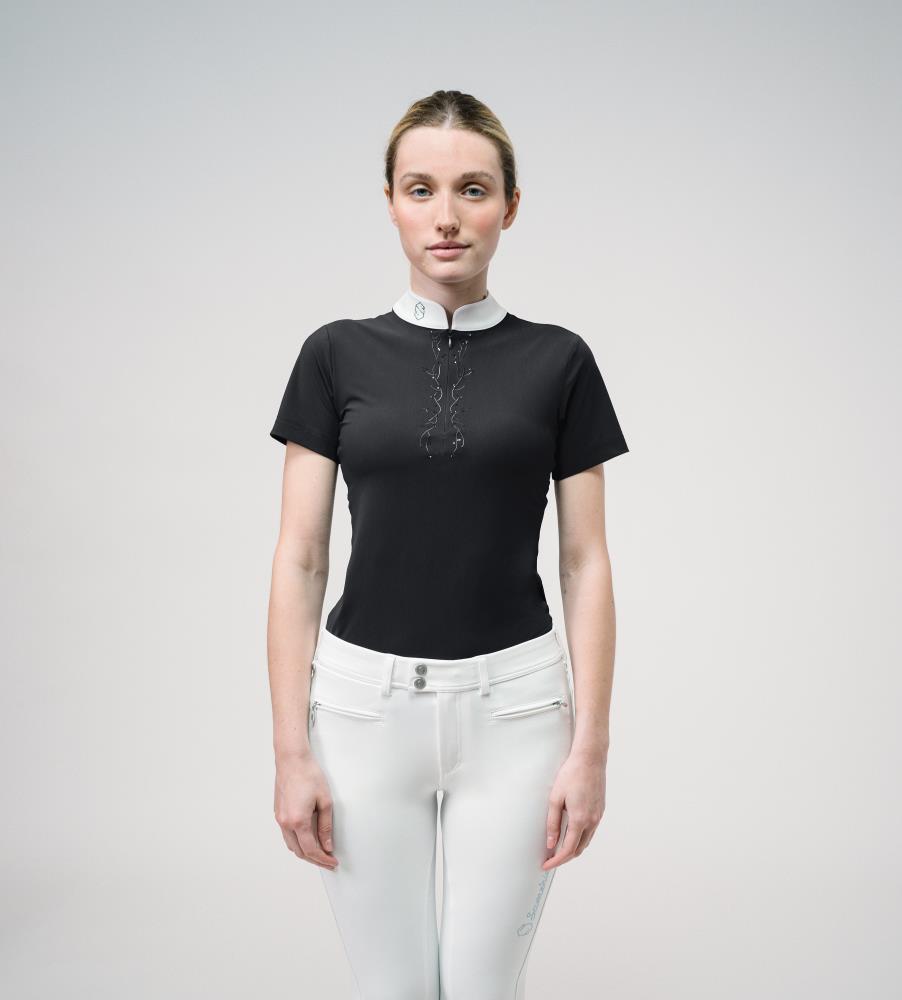 Samshield Turniershirt LOISE CRYSTAL LEAF FW23 black S