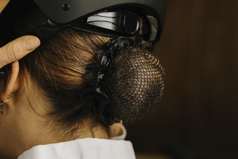 Haarnetz Shiny schwarz