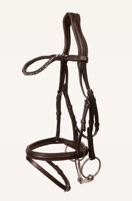 DYON Trense aus weichem Leder braun COB