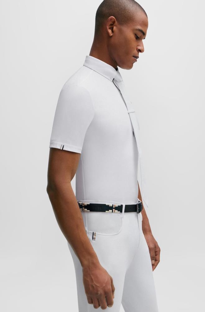Boss Equestrian MARTY Signature Stripe Turniershirt White XL