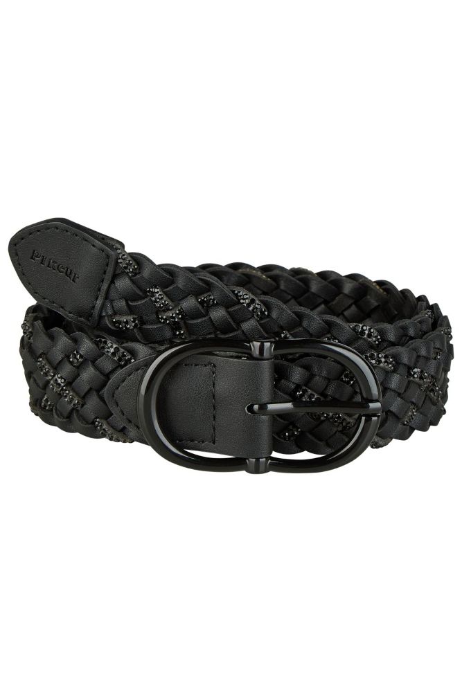 Pikeur Belt BRAIDED 1822 black/silver 95 cm