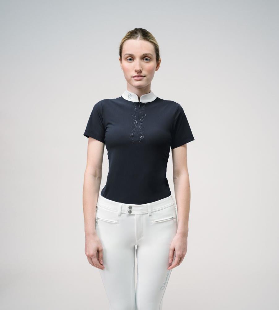 Samshield Turniershirt LOISE CRYSTAL LEAF FW23 navy L