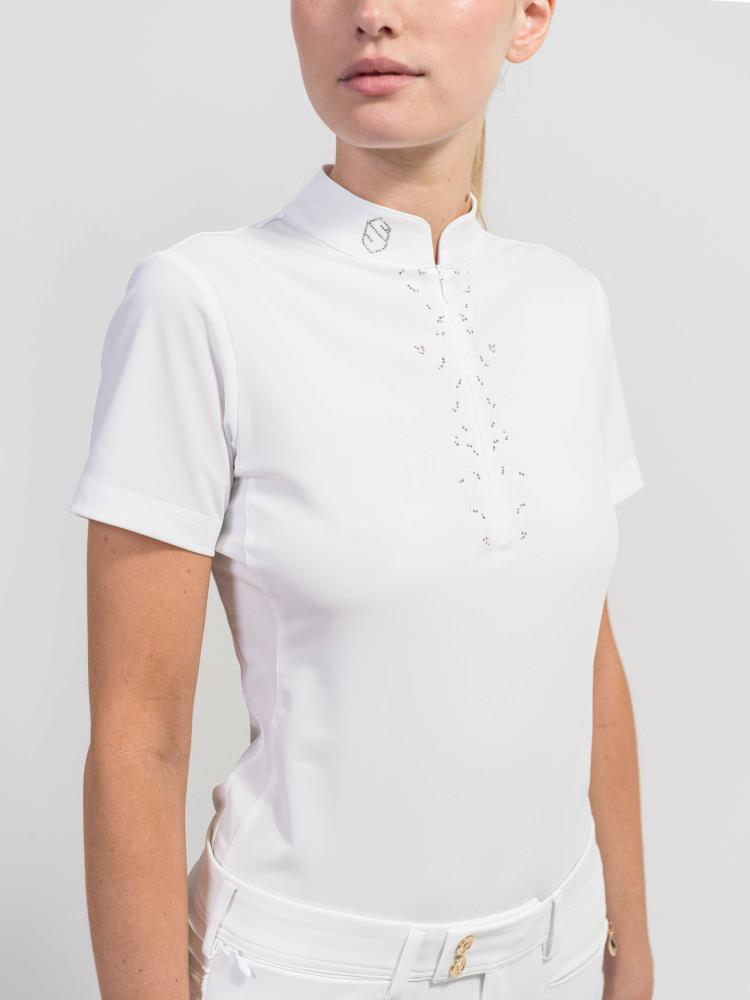 Samshield Turniershirt LOISE CRYSTAL LEAF FW23 white XL