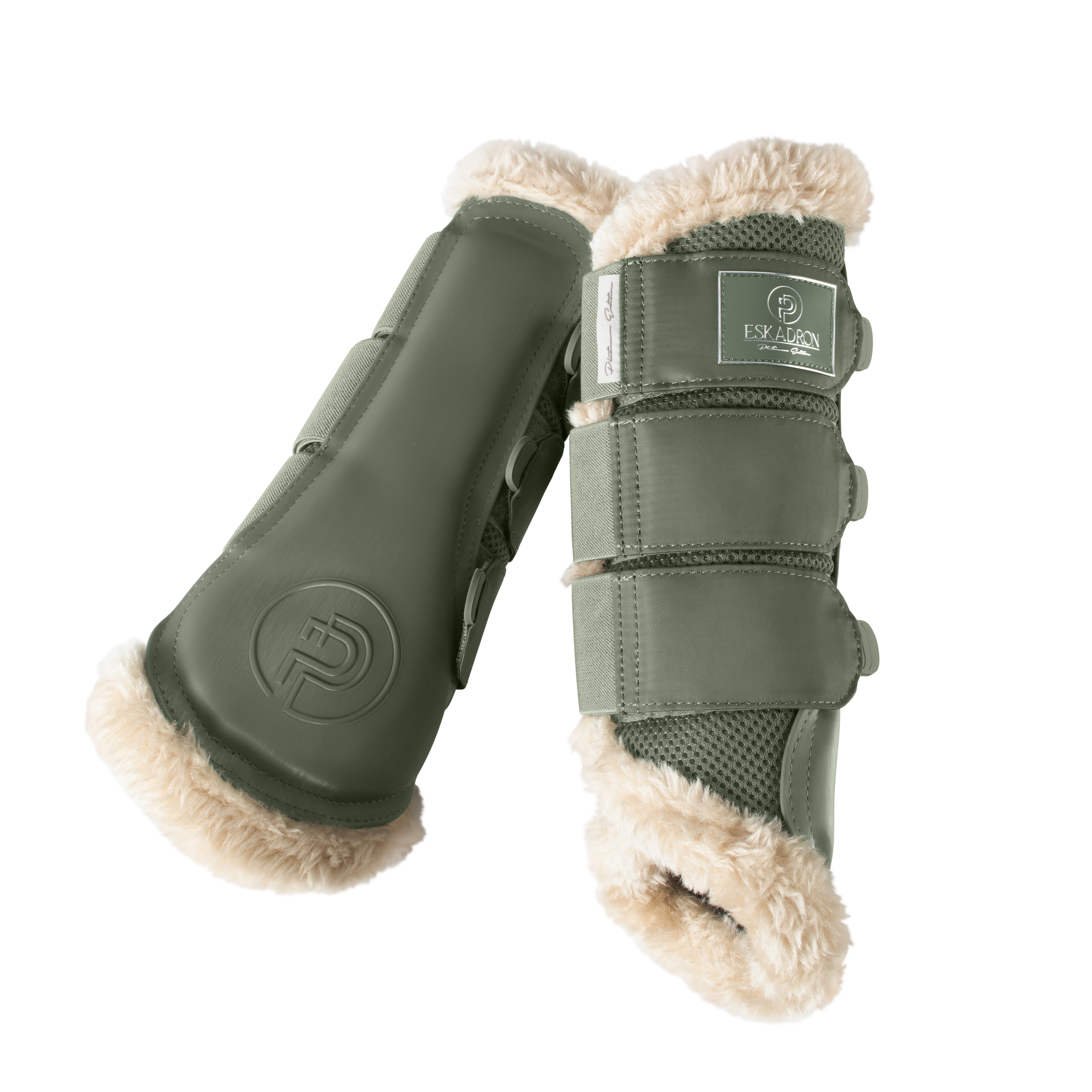Eskadron Gamaschen MESH FAUXFUR Plat.22 ashgreen XL